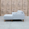 The Khloe Three Seat Chaise Lounge RHF - Whisper available to purchase from Warehouse Furniture Clearance at our next sale event.