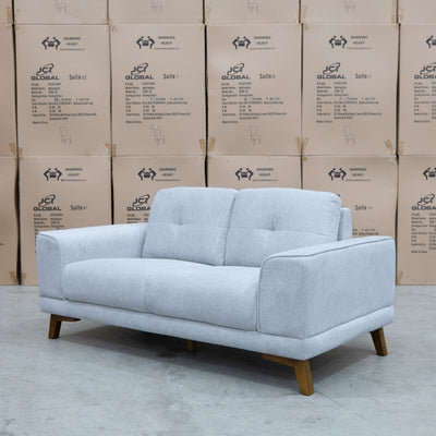 The Khloe Two Seat Fabric Sofa - Whisper available to purchase from Warehouse Furniture Clearance at our next sale event.