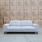 The Khloe Three Seat Fabric Sofa - Whisper - PRE ORDER Available After 15th November available to purchase from Warehouse Furniture Clearance at our next sale event.
