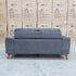 The Khloe Two Seat Fabric Sofa - Shadow