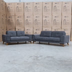 The Khloe Three Seat Fabric Sofa - Shadow PRE ORDER Available After 15th November available to purchase from Warehouse Furniture Clearance at our next sale event.