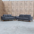 The Khloe Three Seat Fabric Sofa - Shadow