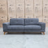 The Khloe Three Seat Fabric Sofa - Shadow