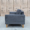 The Khloe Three Seat Fabric Sofa - Shadow available to purchase from Warehouse Furniture Clearance at our next sale event.