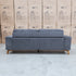 The Khloe Three Seat Fabric Sofa - Shadow