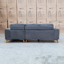 The Khloe Three Seat Chaise Lounge RHF - Shadow available to purchase from Warehouse Furniture Clearance at our next sale event.