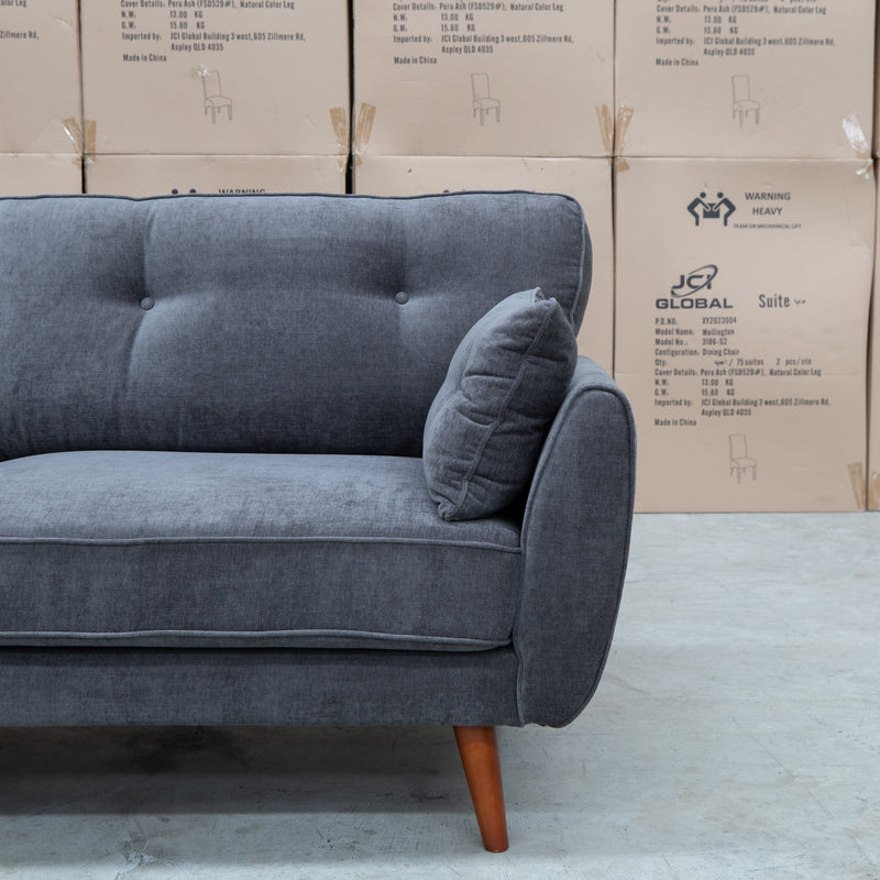 Willow Three Seat Sofa - Charcoal