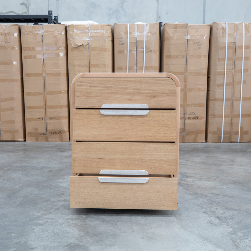 Hastings Tasmanian Oak Four Drawer Tallboy