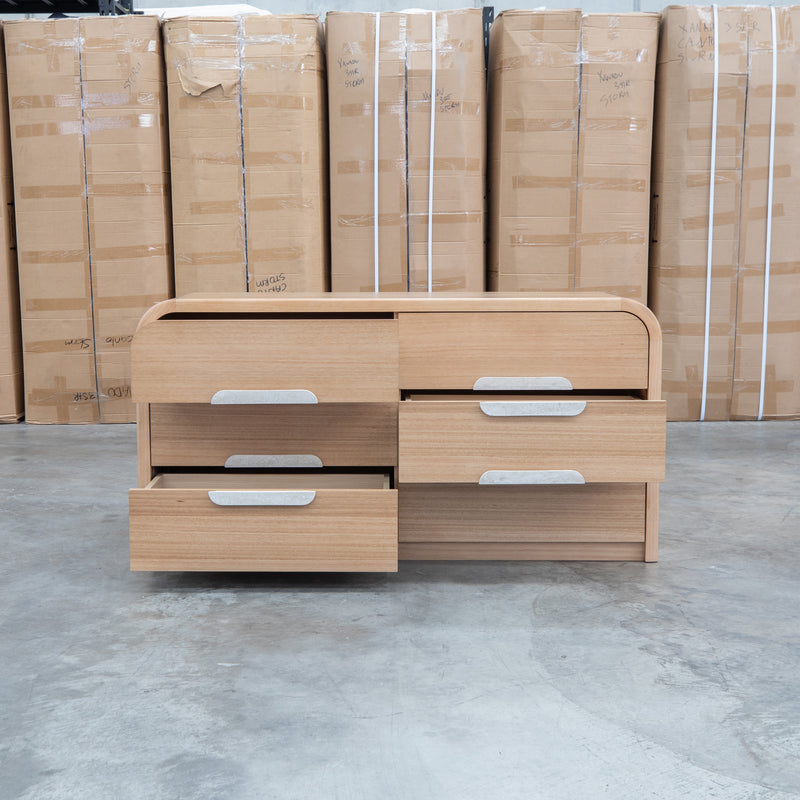 Hastings Tasmanian Oak Six Drawer Dresser