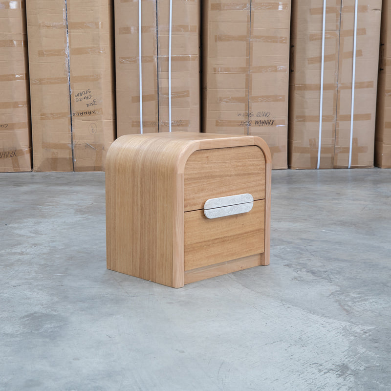 Hastings Tasmanian Oak Two Drawer Bedside