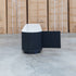 Province 4 Door Entertainment Unit - Black & White Jazz Top