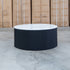 Province Round Coffee Table - Black & White Jazz Top