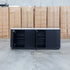 Province 2.1m Four Door Buffet - Black & White Jazz Top
