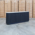 Province 2.1m Four Door Buffet - Black & White Jazz Top