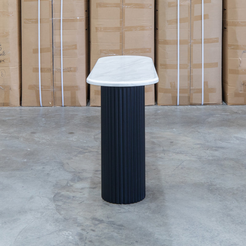 Province Hall Table - Black & White Jazz Top