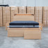 The Hastings Tasmanian Oak King Gaslift Bed with Storage Drawers