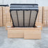 Hastings Tasmanian Oak Queen Gaslift Bed with Storage Drawers