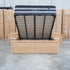 The Hastings Tasmanian Oak King Gaslift Bed with Storage Drawers