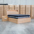 Hastings Tasmanian Oak Queen Gaslift Bed with Storage Drawers