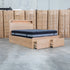 Hastings Tasmanian Oak Queen Gaslift Bed with Storage Drawers