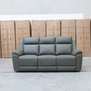 The Bari Three Seat Recliner Lounge - Fern available to purchase from Warehouse Furniture Clearance at our next sale event.