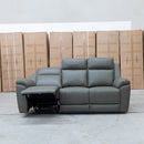 The Bari Three Seat Recliner Lounge - Fern available to purchase from Warehouse Furniture Clearance at our next sale event.