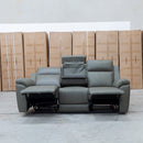 The Bari Three Seat Recliner Lounge - Fern available to purchase from Warehouse Furniture Clearance at our next sale event.