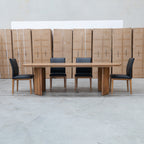 The Malbec 240cm Marri Timber Dining Table available to purchase from Warehouse Furniture Clearance at our next sale event.