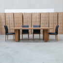 The Malbec 240cm Marri Timber Dining Table available to purchase from Warehouse Furniture Clearance at our next sale event.