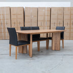 The Malbec 200cm Marri Timber Dining Table available to purchase from Warehouse Furniture Clearance at our next sale event.