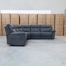 The Eathon Modular Electric Corner Lounge - Charcoal available to purchase from Warehouse Furniture Clearance at our next sale event.