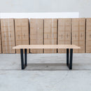The Timo 210cm Live Edge Dining Table available to purchase from Warehouse Furniture Clearance at our next sale event.