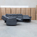 The Eathon Modular Electric Corner Lounge - Charcoal available to purchase from Warehouse Furniture Clearance at our next sale event.