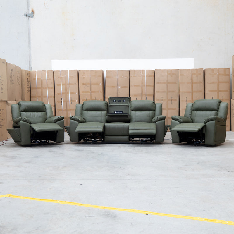 Venus Triple-Motor Electric Recliner - Moss