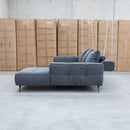 Bliss RHF Chaise Lounge with Adjustable Backrests - Charcoal - Warehouse Furniture Clearance