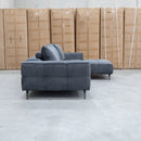 Bliss RHF Chaise Lounge with Adjustable Backrests - Charcoal - Warehouse Furniture Clearance