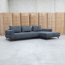 Bliss RHF Chaise Lounge with Adjustable Backrests - Charcoal - Warehouse Furniture Clearance