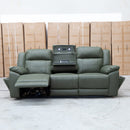 The Venus Three Seat Triple-Motor Electric Recliner Lounge - Moss available to purchase from Warehouse Furniture Clearance at our next sale event.