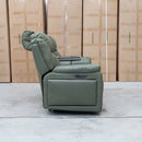 The Venus Three Seat Triple-Motor Electric Recliner Lounge - Moss available to purchase from Warehouse Furniture Clearance at our next sale event.