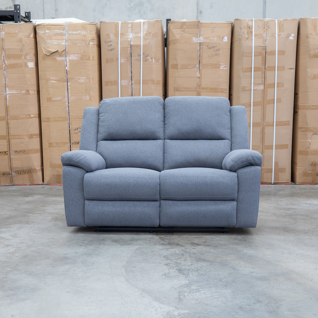 The Hayman Two Seat Recliner Lounge - Slate available to purchase from Warehouse Furniture Clearance at our next sale event.