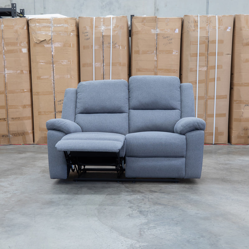 Hayman Two Seat Recliner Lounge - Slate