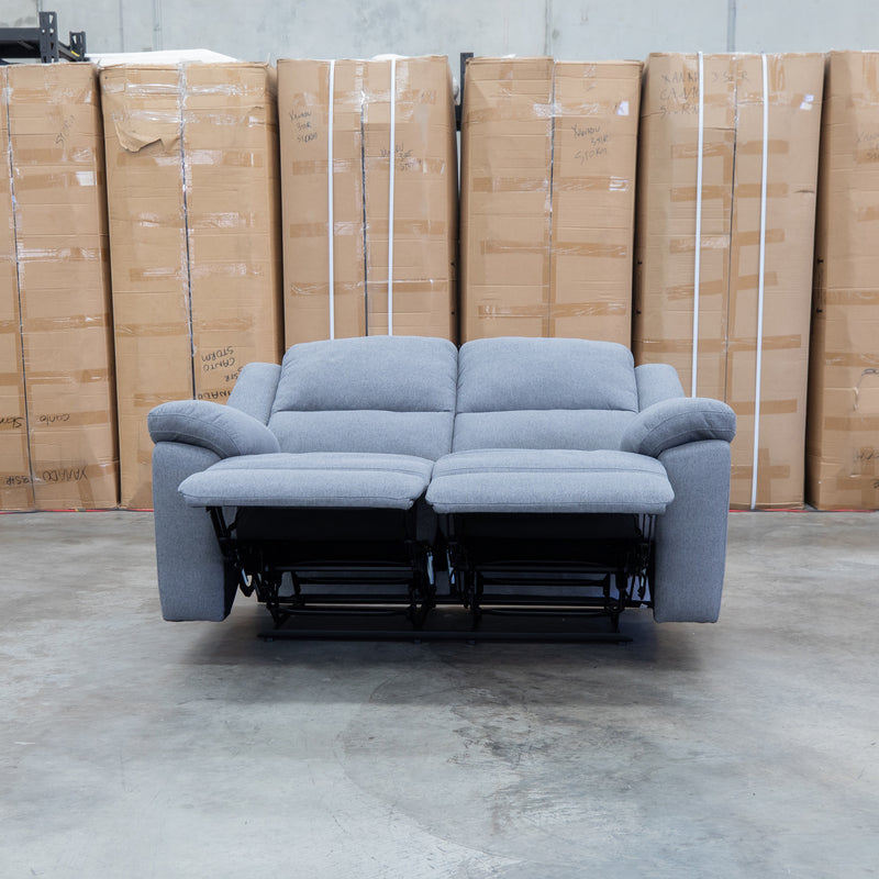 Hayman Two Seat Recliner Lounge - Slate