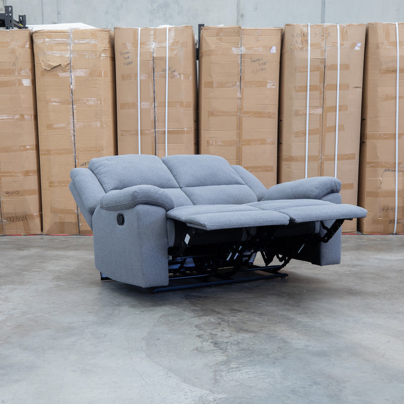 Hayman Two Seat Recliner Lounge - Slate