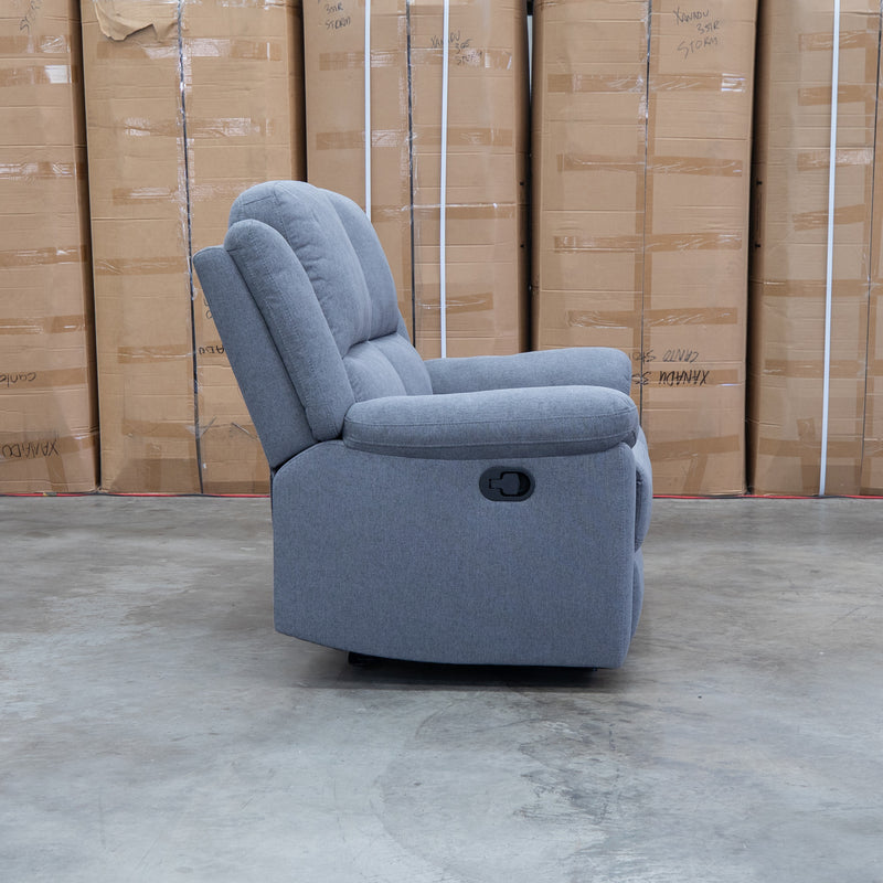 Hayman Two Seat Recliner Lounge - Slate