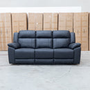 Venus Three Seat Triple-Motor Electric Recliner Lounge - Coal