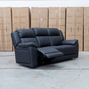 The Venus Three Seat Triple-Motor Electric Recliner Lounge - Coal available to purchase from Warehouse Furniture Clearance at our next sale event.