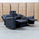 The Venus Three Seat Triple-Motor Electric Recliner Lounge - Coal available to purchase from Warehouse Furniture Clearance at our next sale event.