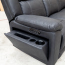 Venus Three Seat Triple-Motor Electric Recliner Lounge - Coal