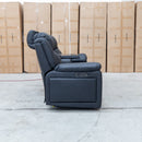 The Venus Three Seat Triple-Motor Electric Recliner Lounge - Coal available to purchase from Warehouse Furniture Clearance at our next sale event.