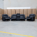 The Venus Triple-Motor Electric Recliner - Coal available to purchase from Warehouse Furniture Clearance at our next sale event.